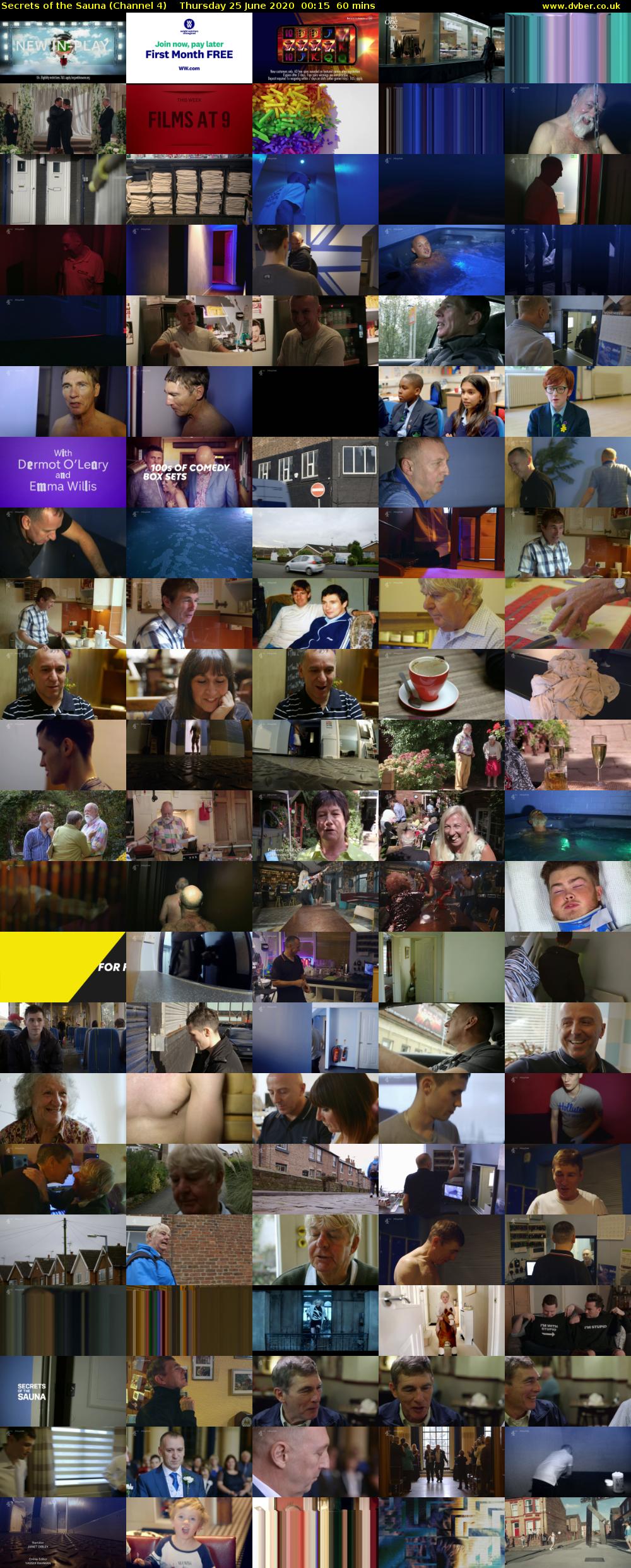 Secrets of the Sauna (Channel 4) Thursday 25 June 2020 00:15 - 01:15