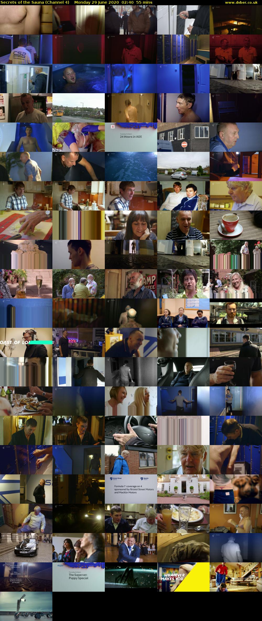 Secrets of the Sauna (Channel 4) Monday 29 June 2020 02:40 - 03:35