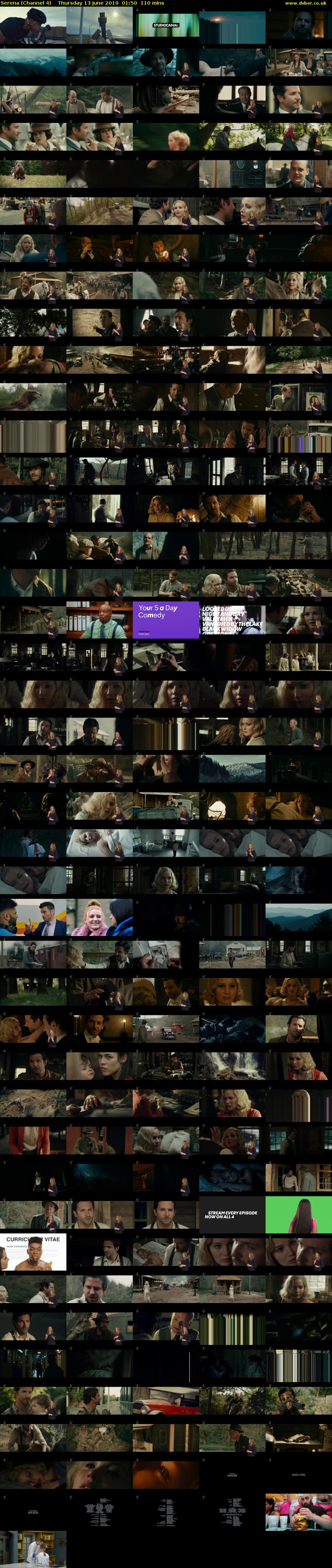 Serena (Channel 4) Thursday 13 June 2019 01:50 - 03:40