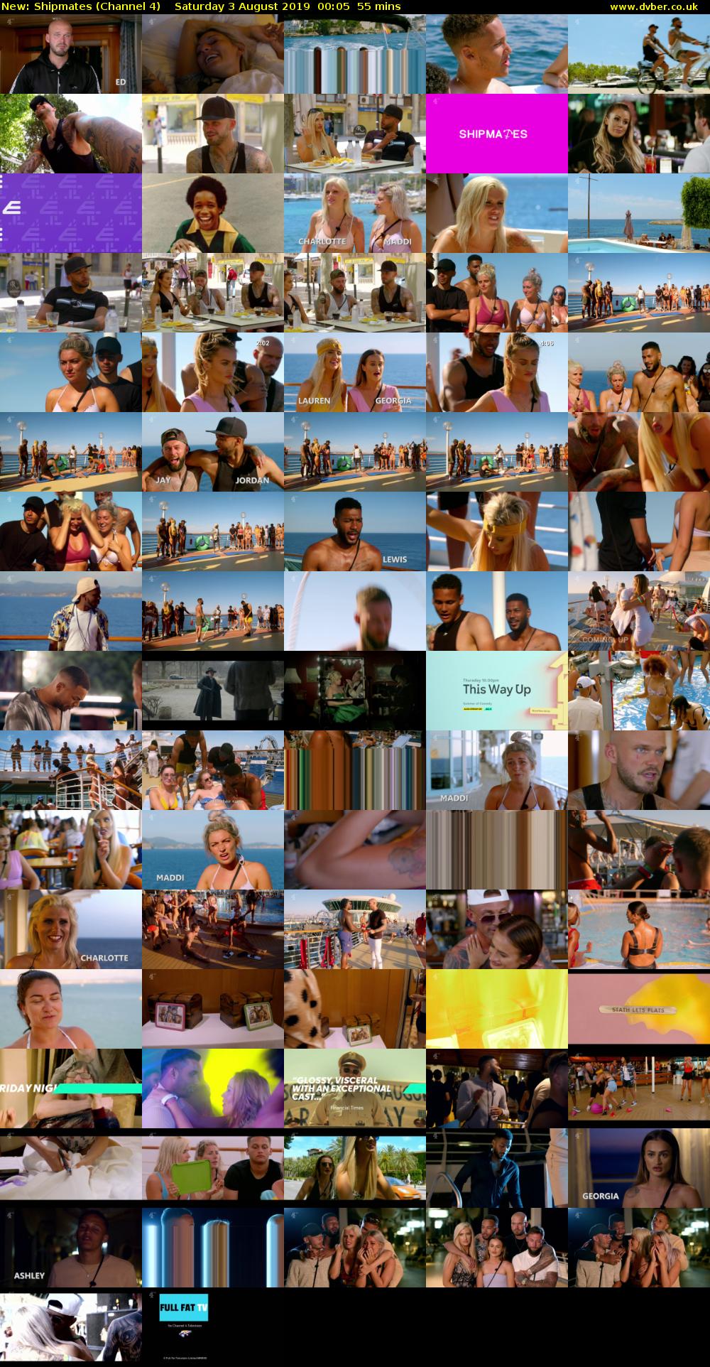 Shipmates (Channel 4) Saturday 3 August 2019 00:05 - 01:00