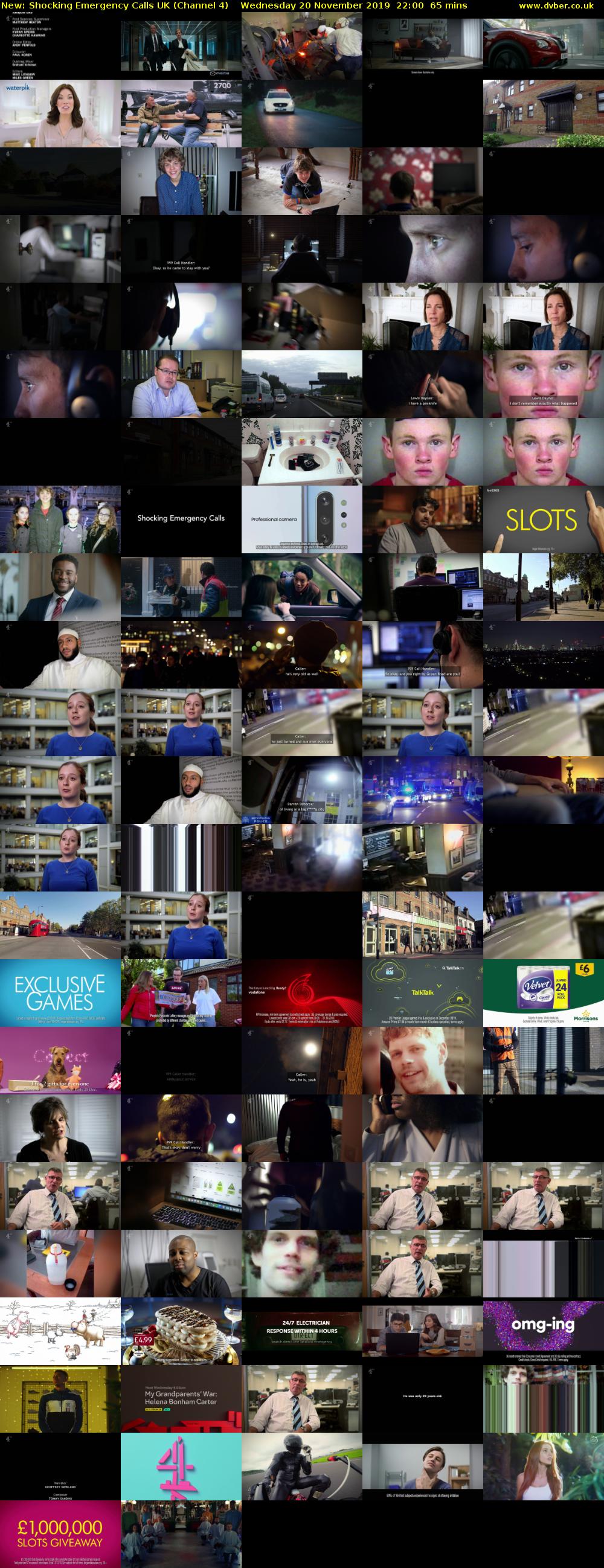 Shocking Emergency Calls UK (Channel 4) Wednesday 20 November 2019 22:00 - 23:05