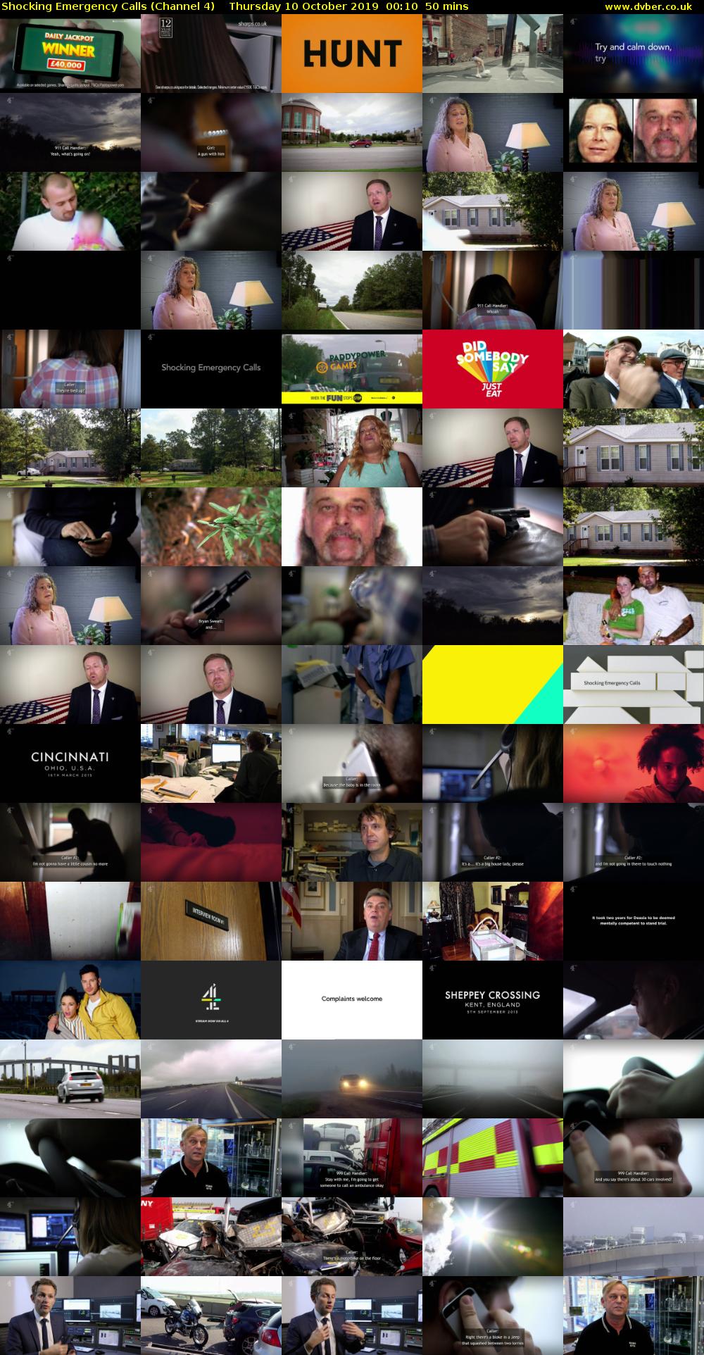 Shocking Emergency Calls (Channel 4) Thursday 10 October 2019 00:10 - 01:00