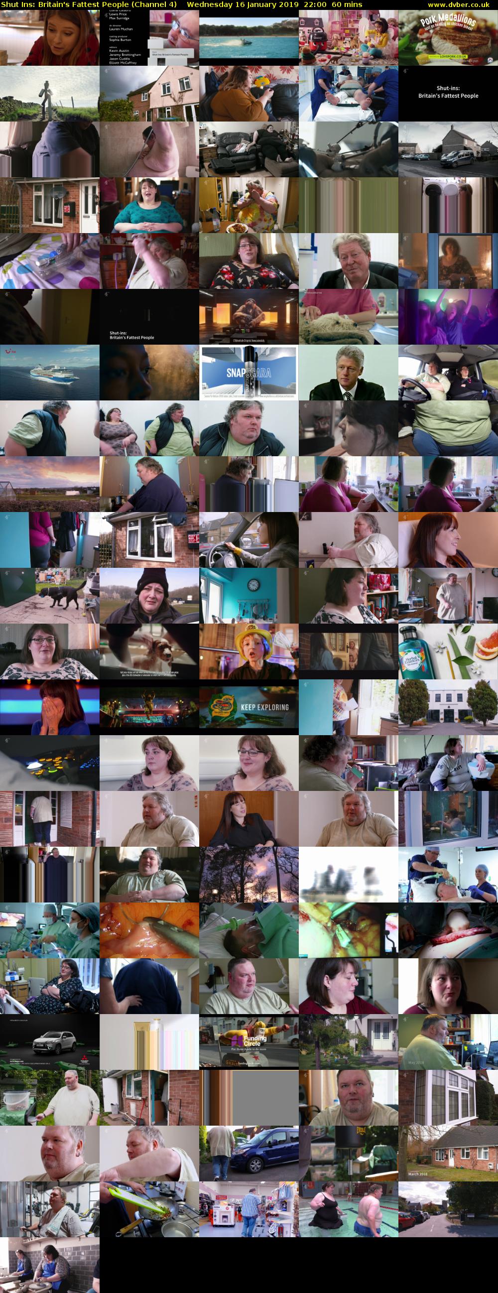 Shut Ins: Britain's Fattest People (Channel 4) Wednesday 16 January 2019 22:00 - 23:00