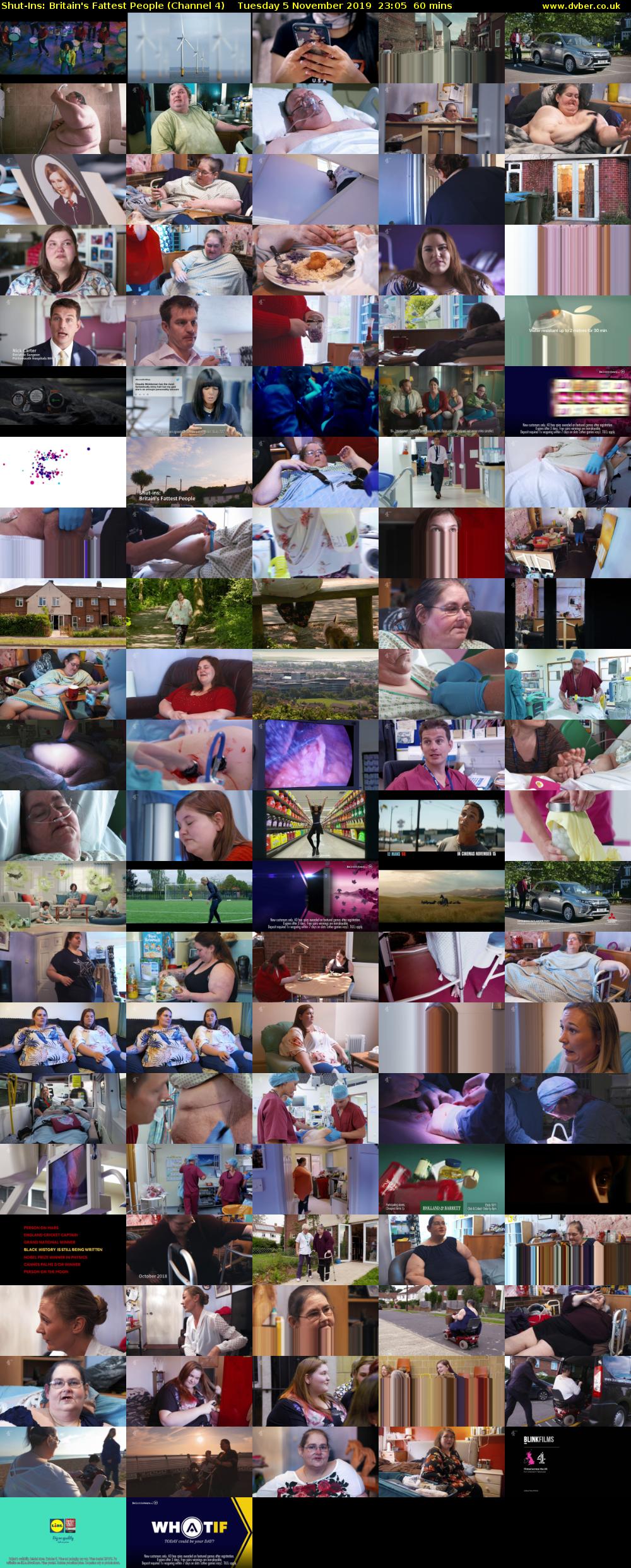 Shut-Ins: Britain's Fattest People (Channel 4) Tuesday 5 November 2019 23:05 - 00:05
