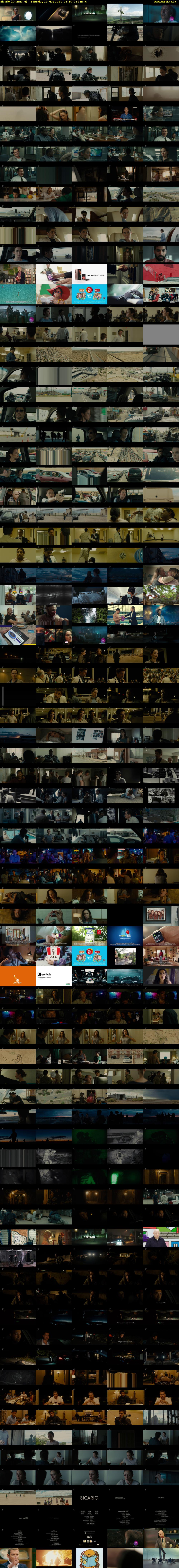Sicario (Channel 4) Saturday 15 May 2021 23:10 - 01:25