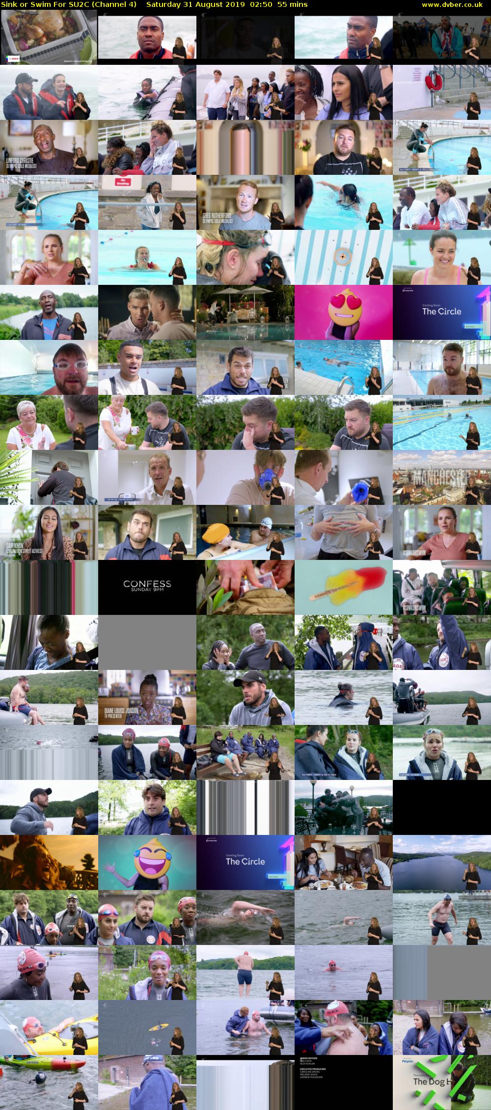 Sink or Swim For SU2C (Channel 4) Saturday 31 August 2019 02:50 - 03:45