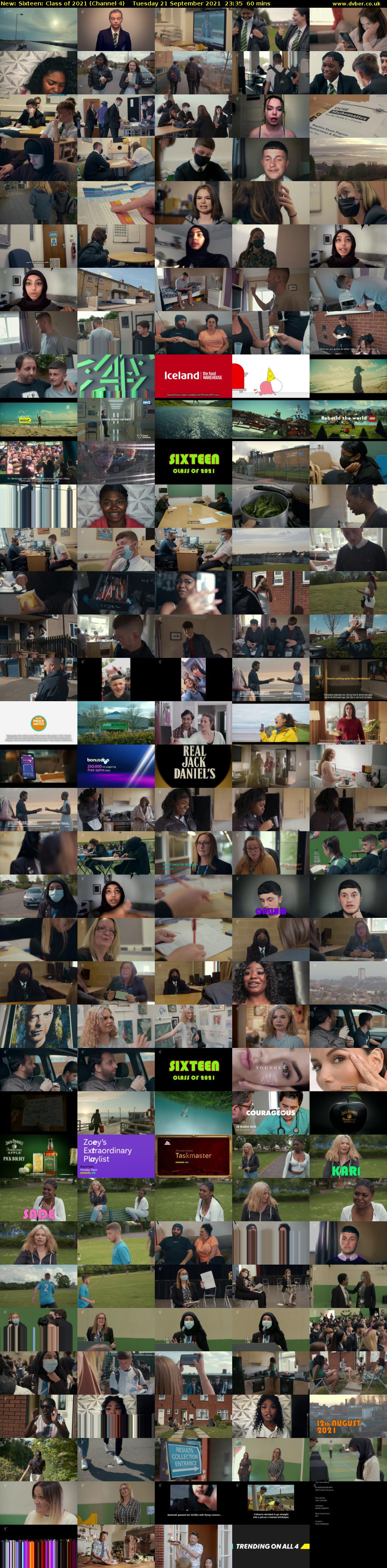 Sixteen: Class of 2021 (Channel 4) Tuesday 21 September 2021 23:35 - 00:35