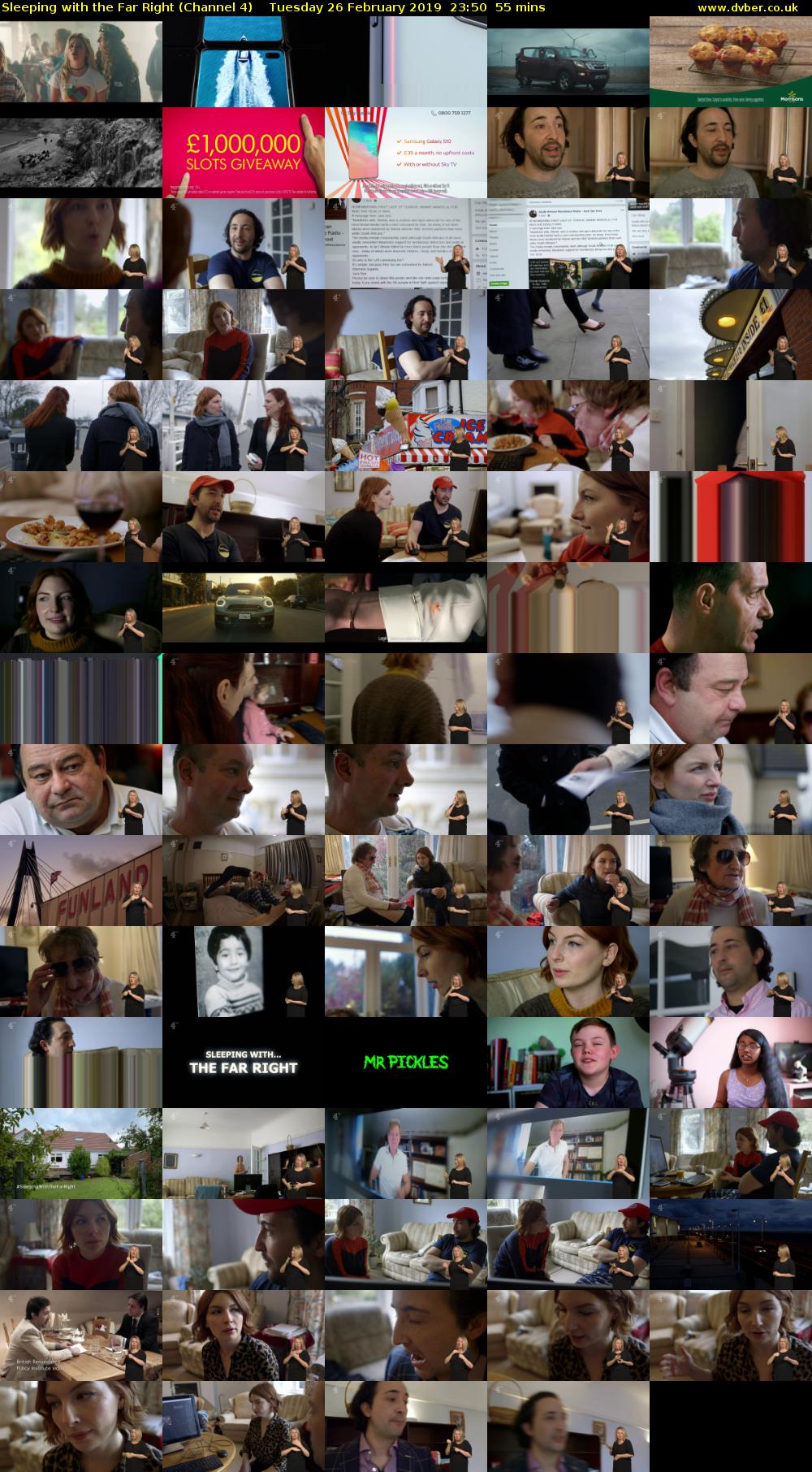 Sleeping with the Far Right (Channel 4) Tuesday 26 February 2019 23:50 - 00:45