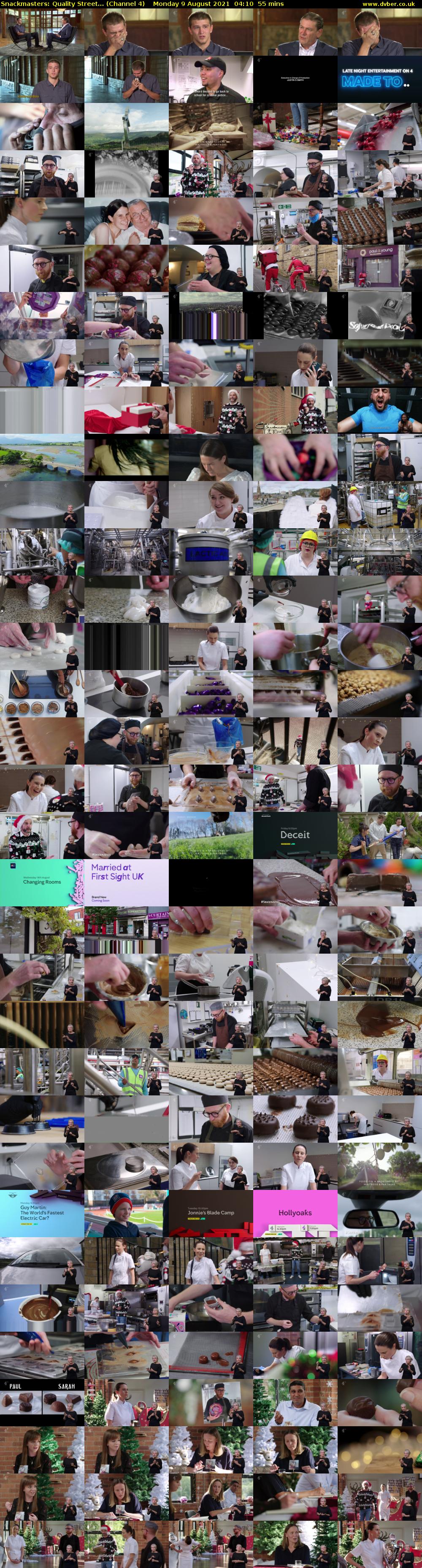 Snackmasters: Quality Street... (Channel 4) Monday 9 August 2021 04:10 - 05:05