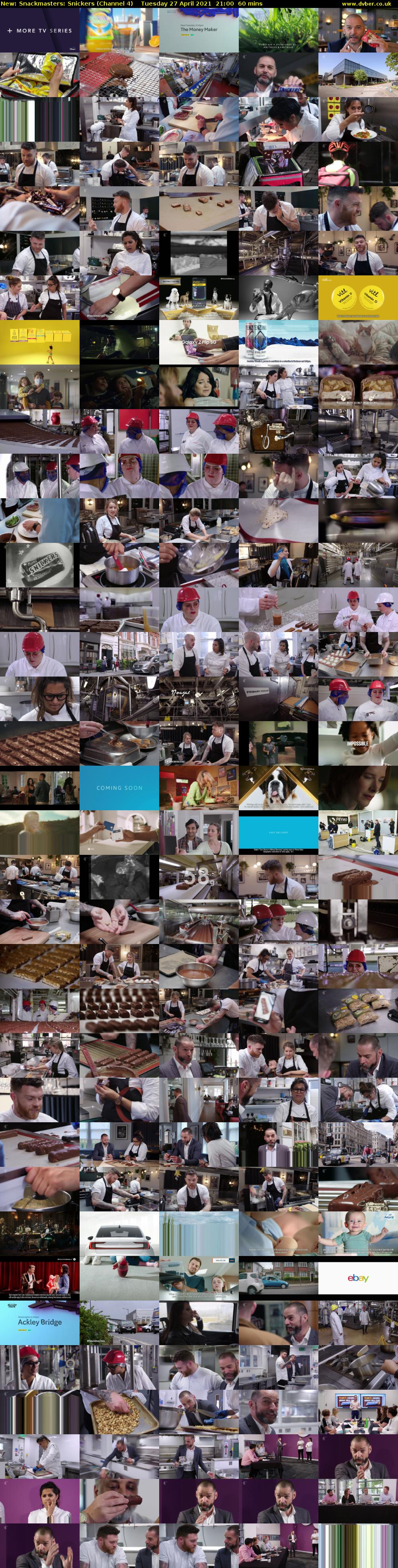 Snackmasters: Snickers (Channel 4) Tuesday 27 April 2021 21:00 - 22:00