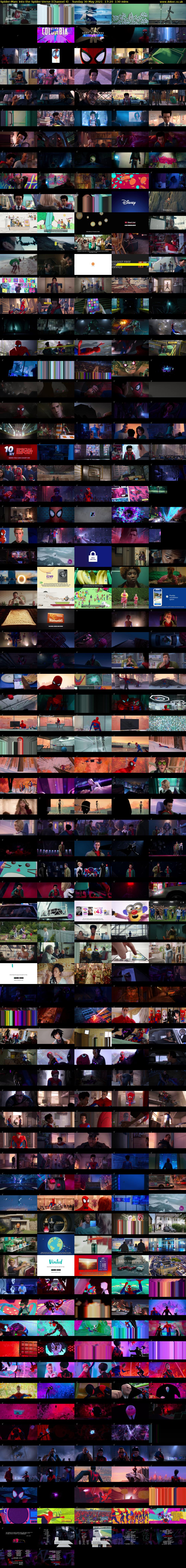 Spider-Man: Into the Spider-Verse (Channel 4) Sunday 30 May 2021 17:20 - 19:30