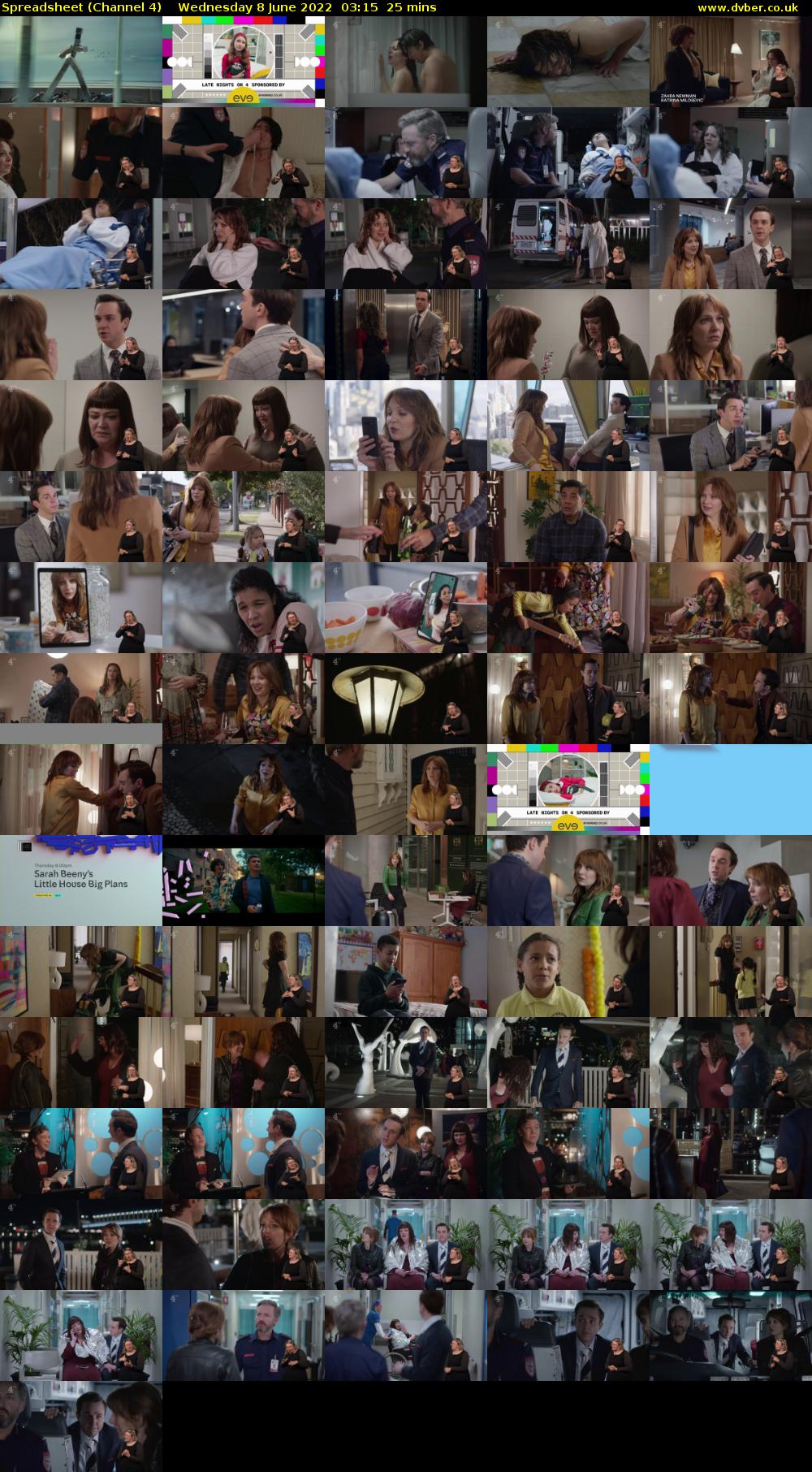 Spreadsheet (Channel 4) Wednesday 8 June 2022 03:15 - 03:40