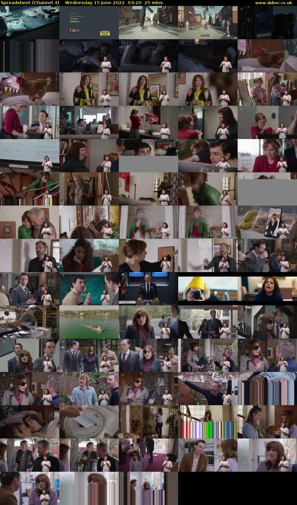 Spreadsheet (Channel 4) Wednesday 15 June 2022 03:20 - 03:45
