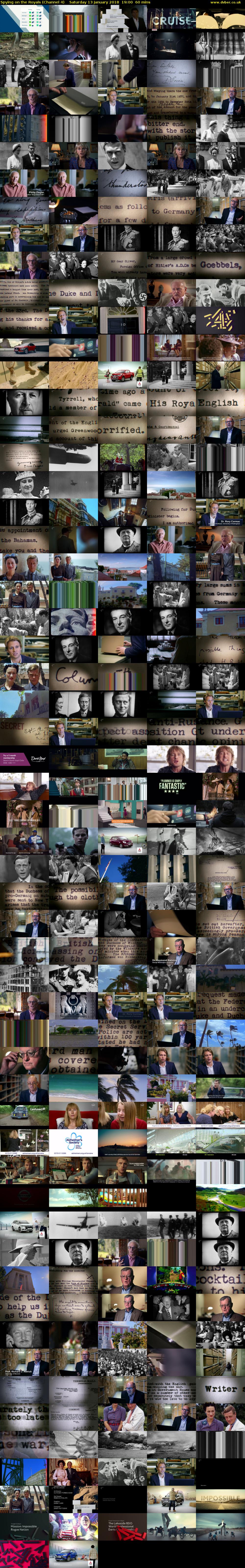 Spying on the Royals (Channel 4) Saturday 13 January 2018 19:00 - 20:00