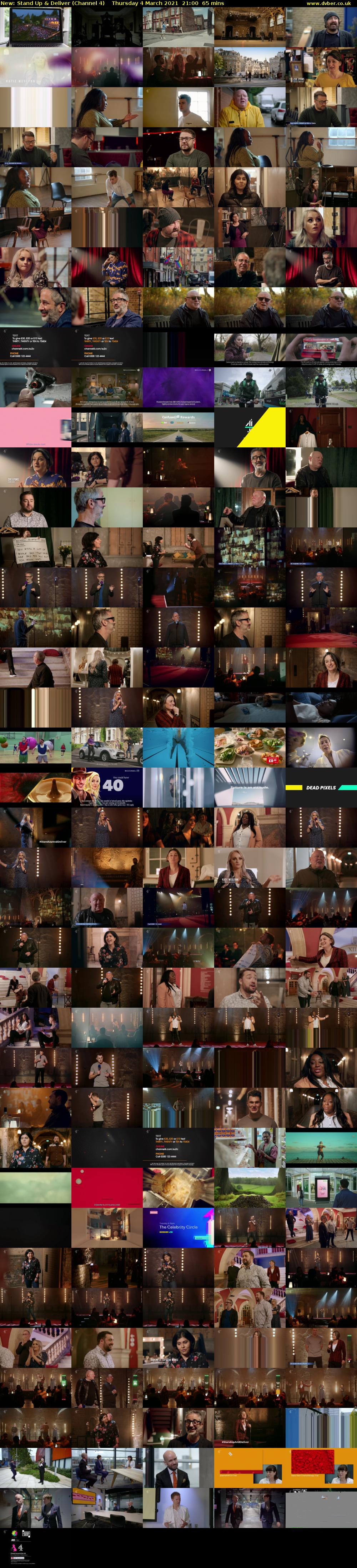 Stand Up & Deliver (Channel 4) Thursday 4 March 2021 21:00 - 22:05