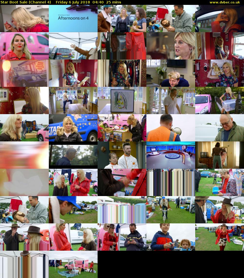Star Boot Sale (Channel 4) Friday 6 July 2018 04:40 - 05:05