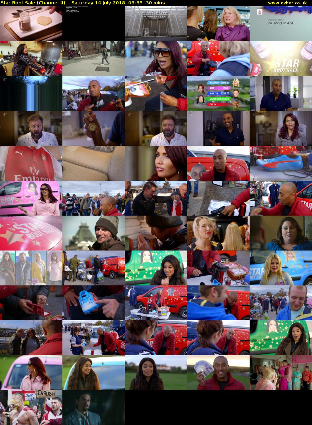 Star Boot Sale (Channel 4) Saturday 14 July 2018 05:35 - 06:05