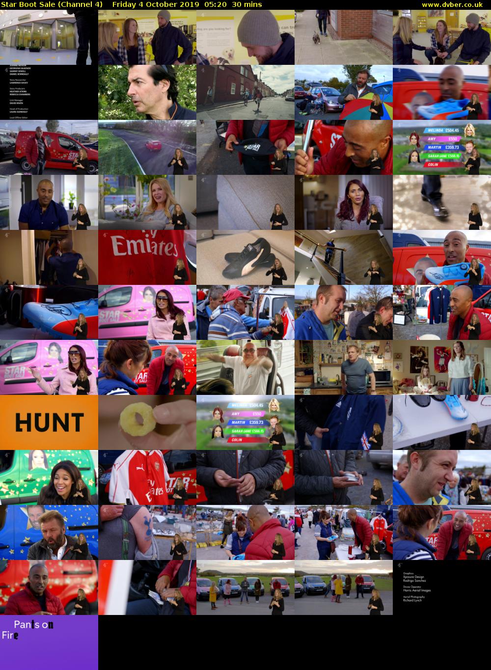 Star Boot Sale (Channel 4) Friday 4 October 2019 05:20 - 05:50