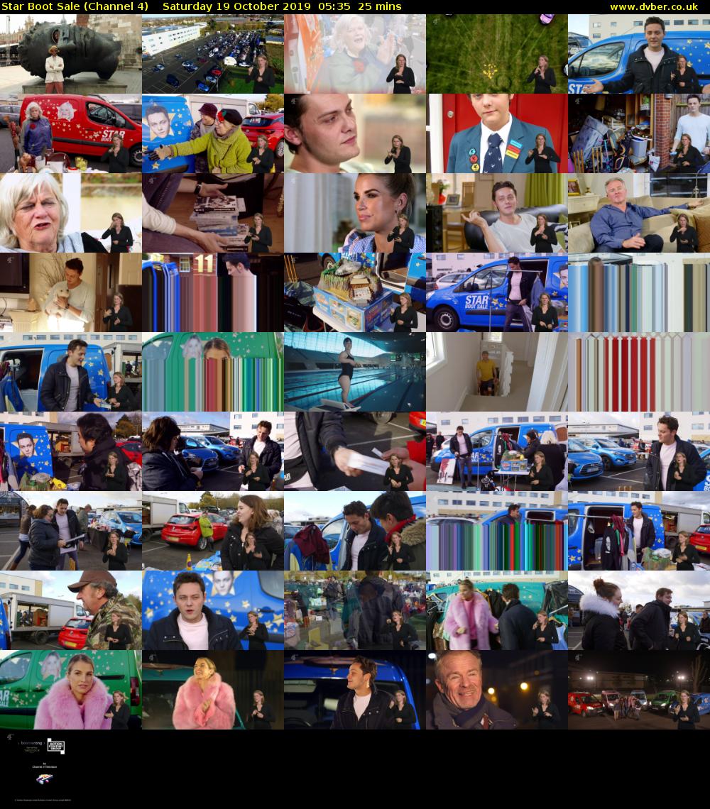 Star Boot Sale (Channel 4) Saturday 19 October 2019 05:35 - 06:00