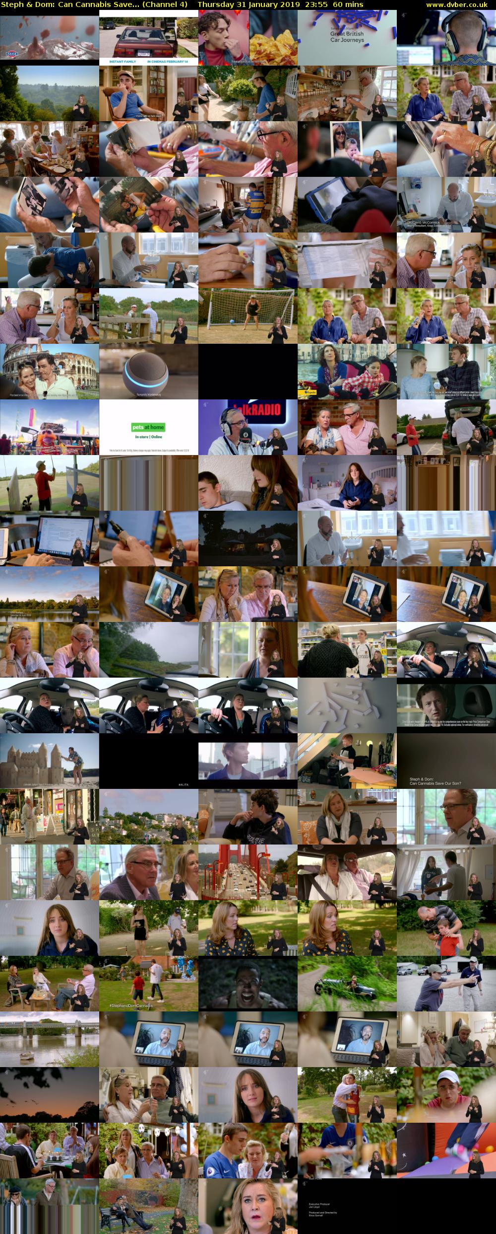 Steph & Dom: Can Cannabis Save... (Channel 4) Thursday 31 January 2019 23:55 - 00:55