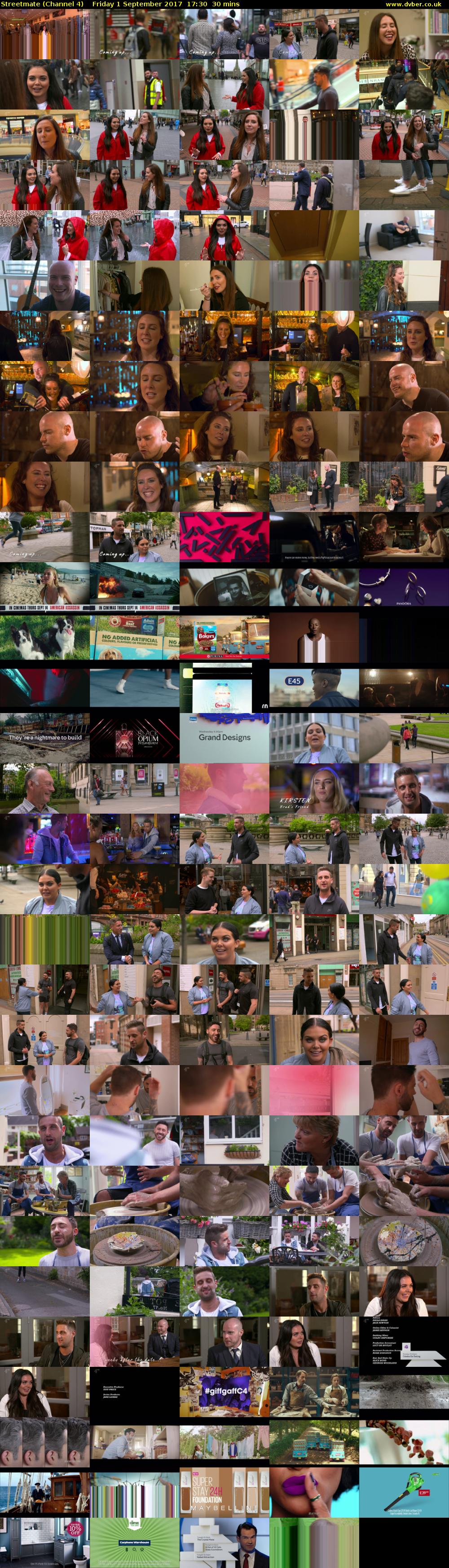 Streetmate (Channel 4) Friday 1 September 2017 17:30 - 18:00