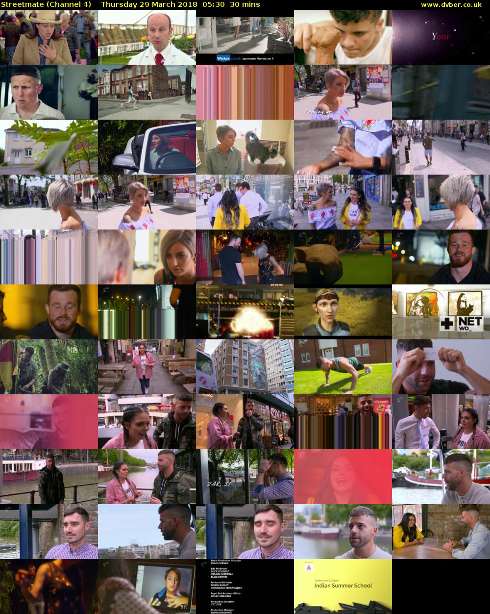 Streetmate (Channel 4) Thursday 29 March 2018 05:30 - 06:00