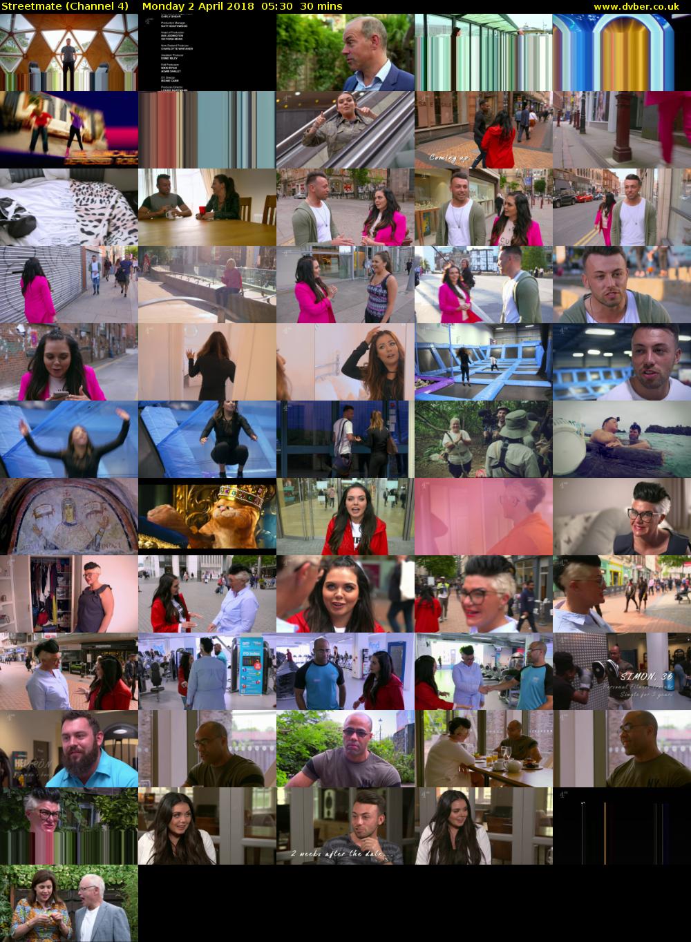 Streetmate (Channel 4) Monday 2 April 2018 05:30 - 06:00