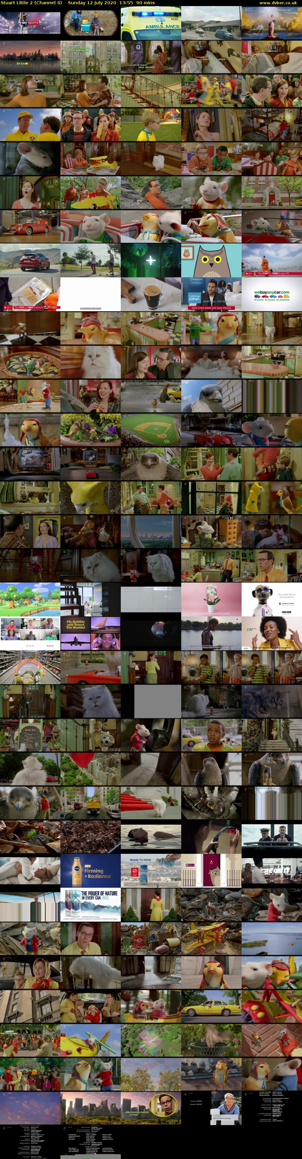 Stuart Little 2 (Channel 4) Sunday 12 July 2020 13:55 - 15:25