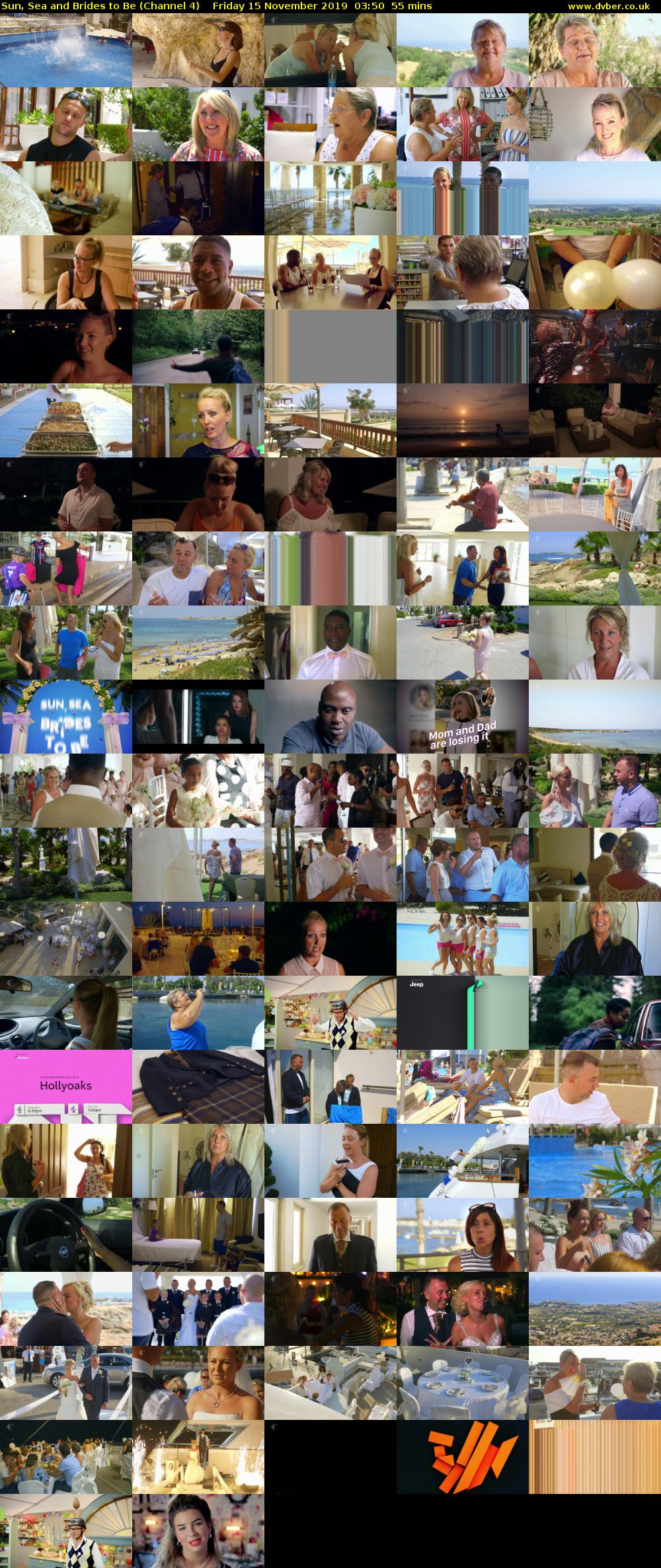 Sun, Sea and Brides to Be (Channel 4) Friday 15 November 2019 03:50 - 04:45