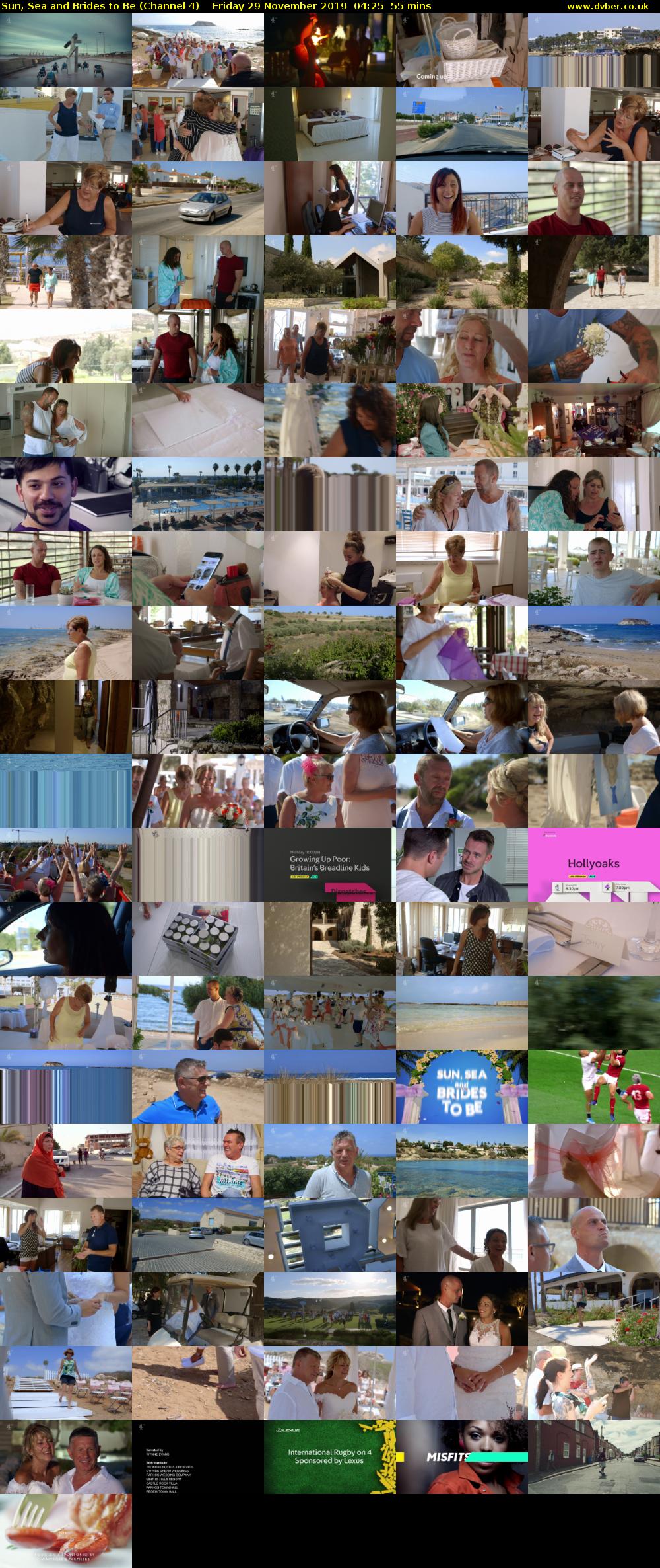 Sun, Sea and Brides to Be (Channel 4) Friday 29 November 2019 04:25 - 05:20