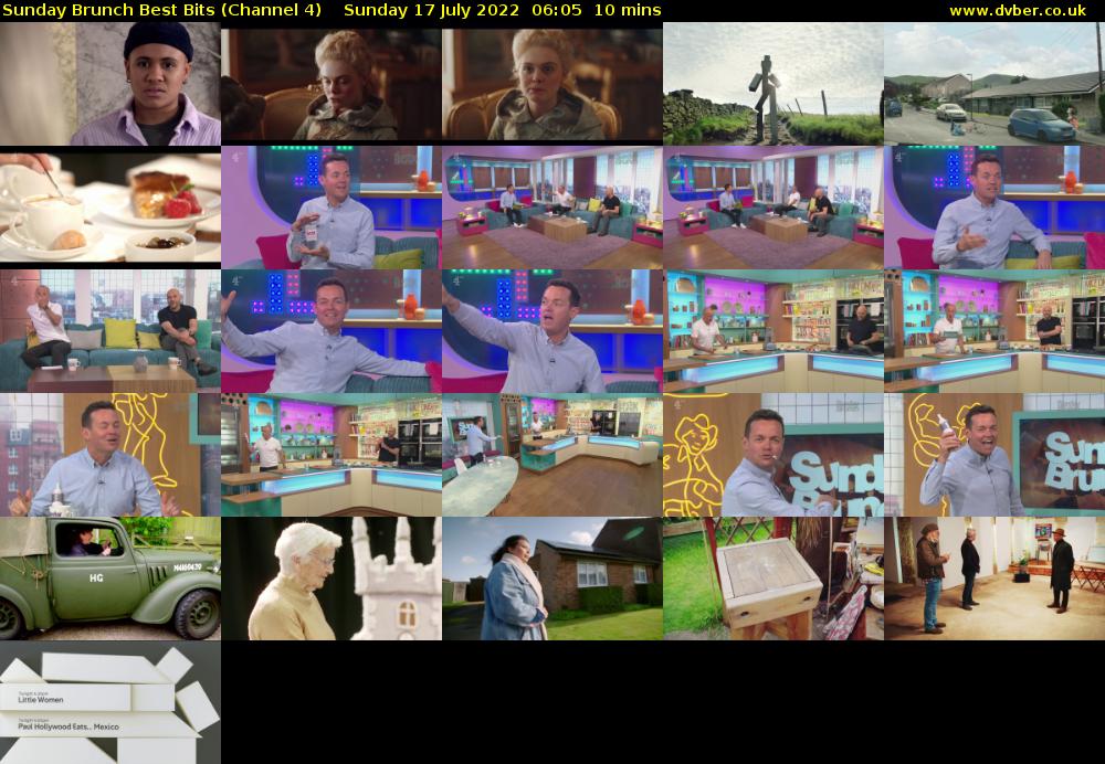 Sunday Brunch Best Bits (Channel 4) Sunday 17 July 2022 06:05 - 06:15