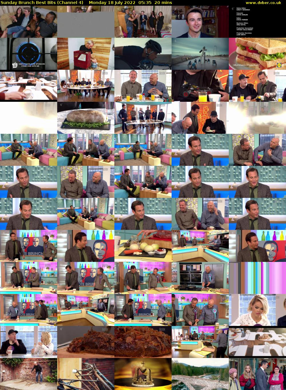 Sunday Brunch Best Bits (Channel 4) Monday 18 July 2022 05:35 - 05:55