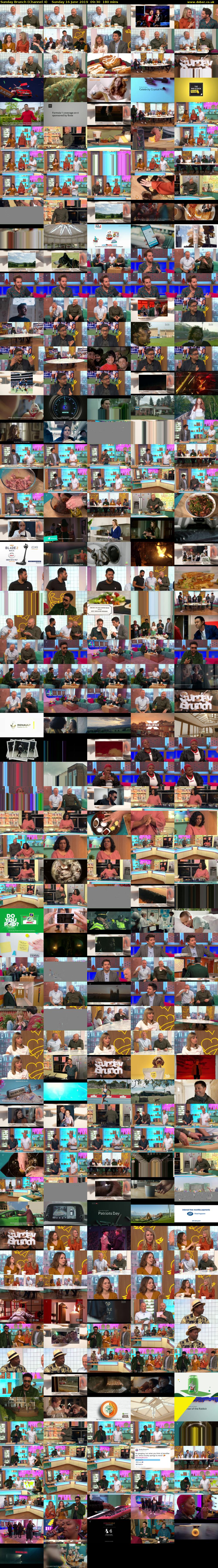 Sunday Brunch (Channel 4) Sunday 16 June 2019 09:30 - 12:30