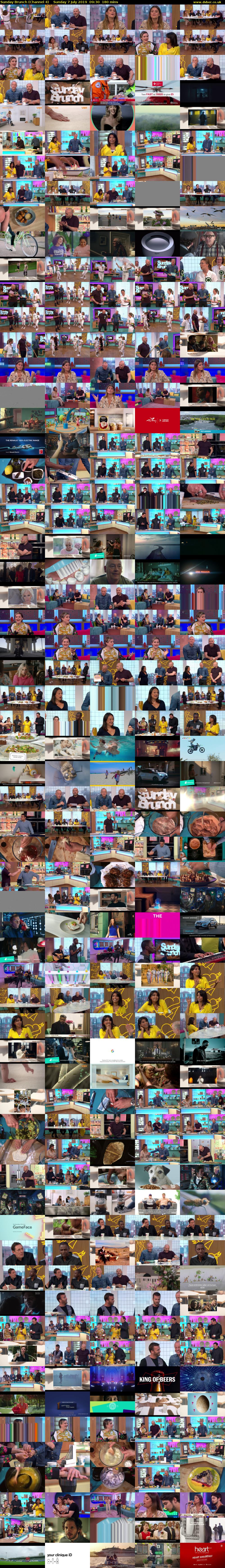 Sunday Brunch (Channel 4) Sunday 7 July 2019 09:30 - 12:30