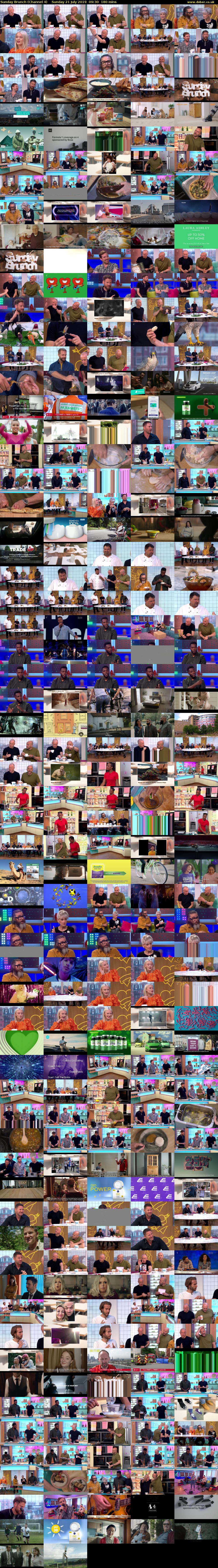 Sunday Brunch (Channel 4) Sunday 21 July 2019 09:30 - 12:30
