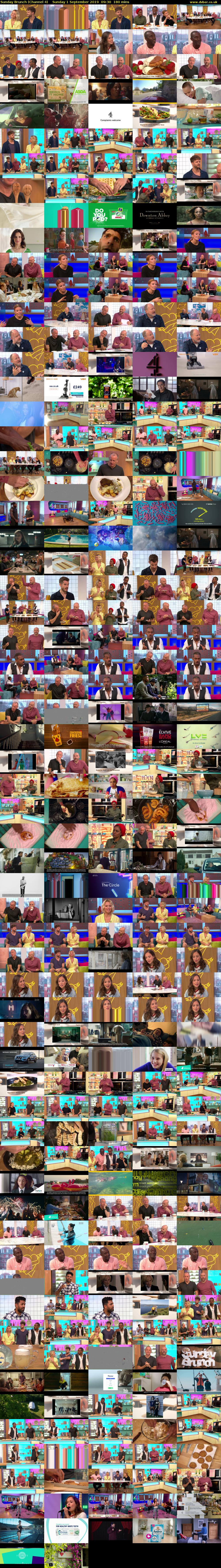 Sunday Brunch (Channel 4) Sunday 1 September 2019 09:30 - 12:30