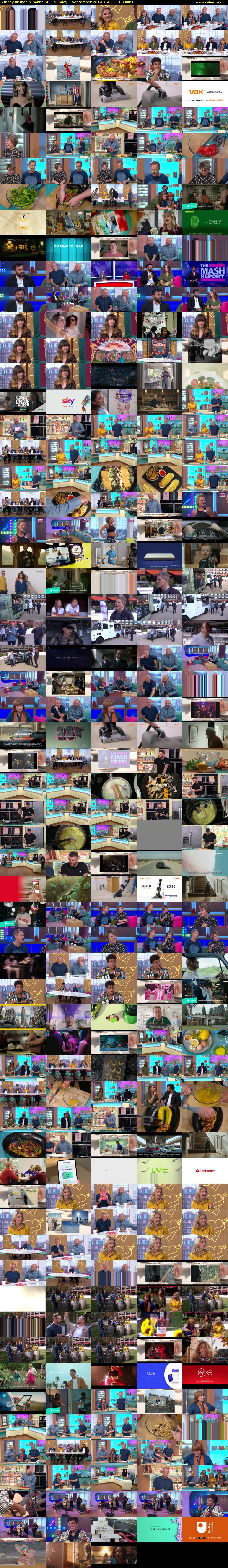 Sunday Brunch (Channel 4) Sunday 8 September 2019 09:30 - 12:30