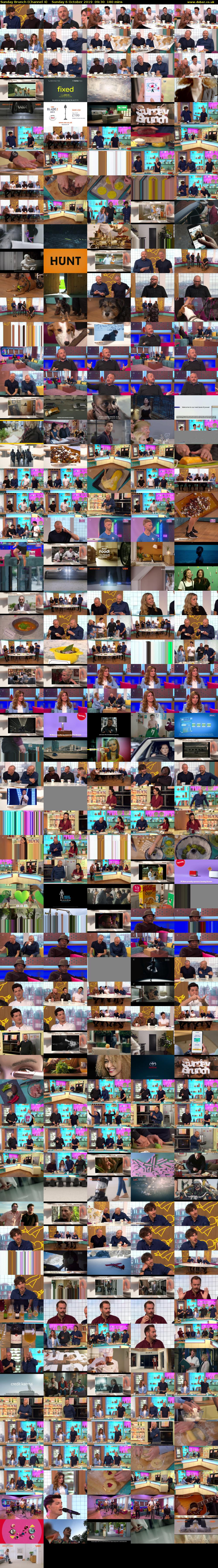 Sunday Brunch (Channel 4) Sunday 6 October 2019 09:30 - 12:30