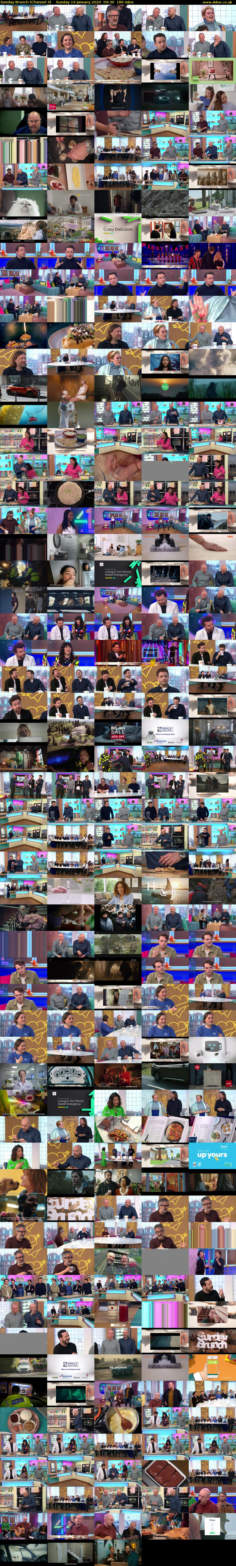 Sunday Brunch (Channel 4) Sunday 19 January 2020 09:30 - 12:30
