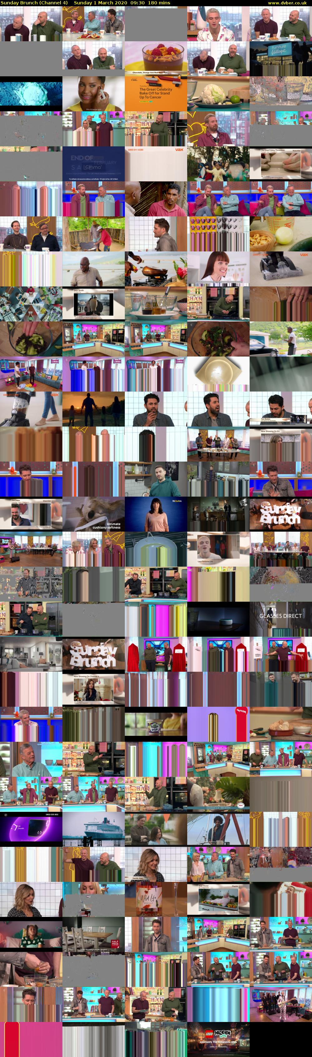 Sunday Brunch (Channel 4) Sunday 1 March 2020 09:30 - 12:30
