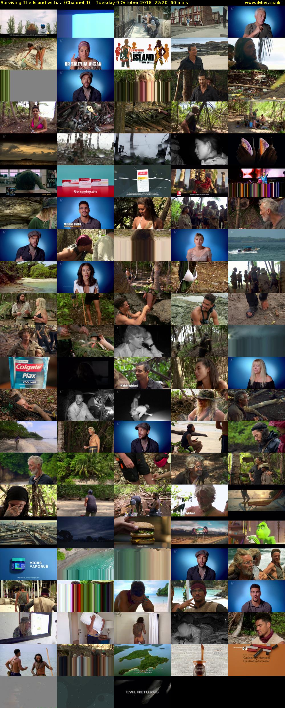 Surviving The Island with...  (Channel 4) Tuesday 9 October 2018 22:20 - 23:20