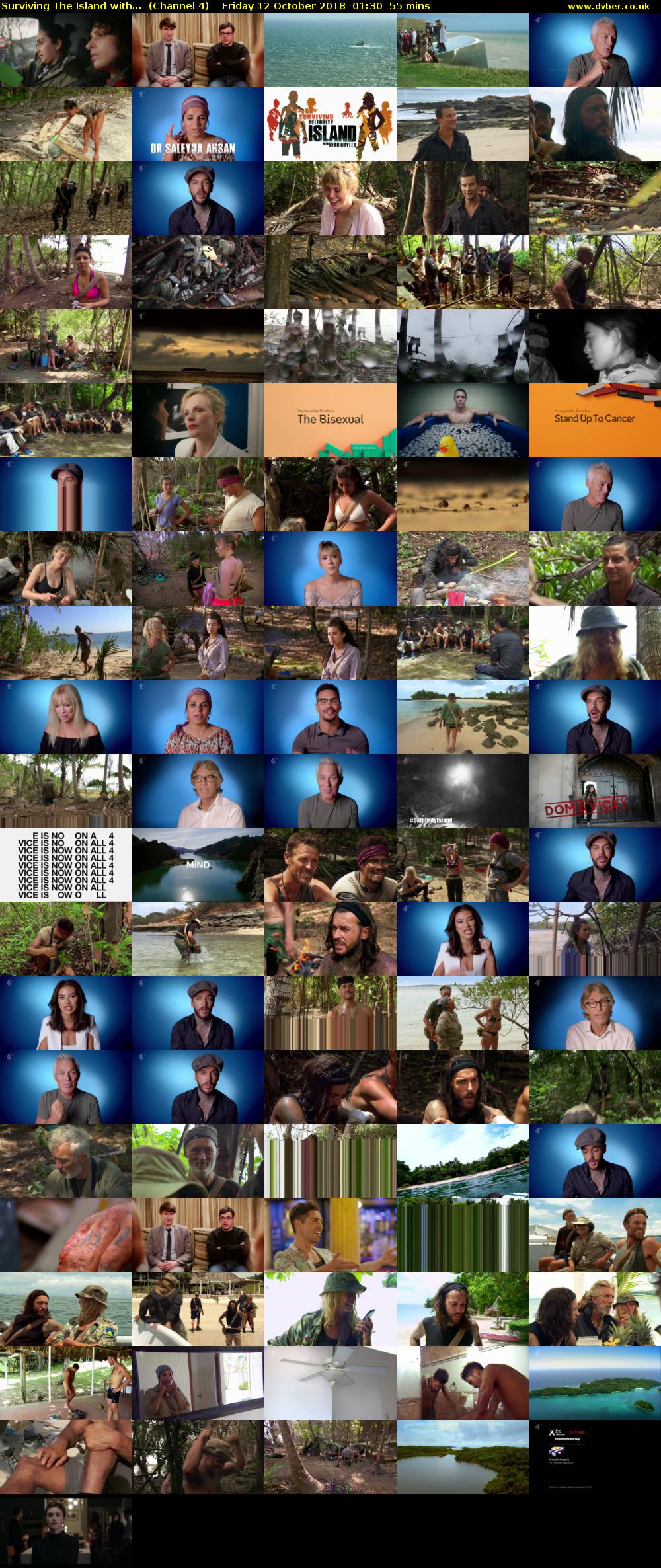 Surviving The Island with...  (Channel 4) Friday 12 October 2018 01:30 - 02:25