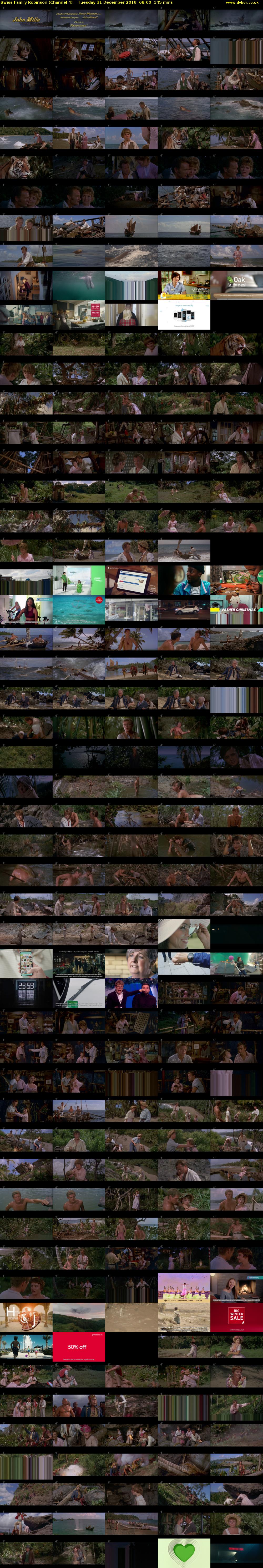 Swiss Family Robinson (Channel 4) Tuesday 31 December 2019 08:00 - 10:25
