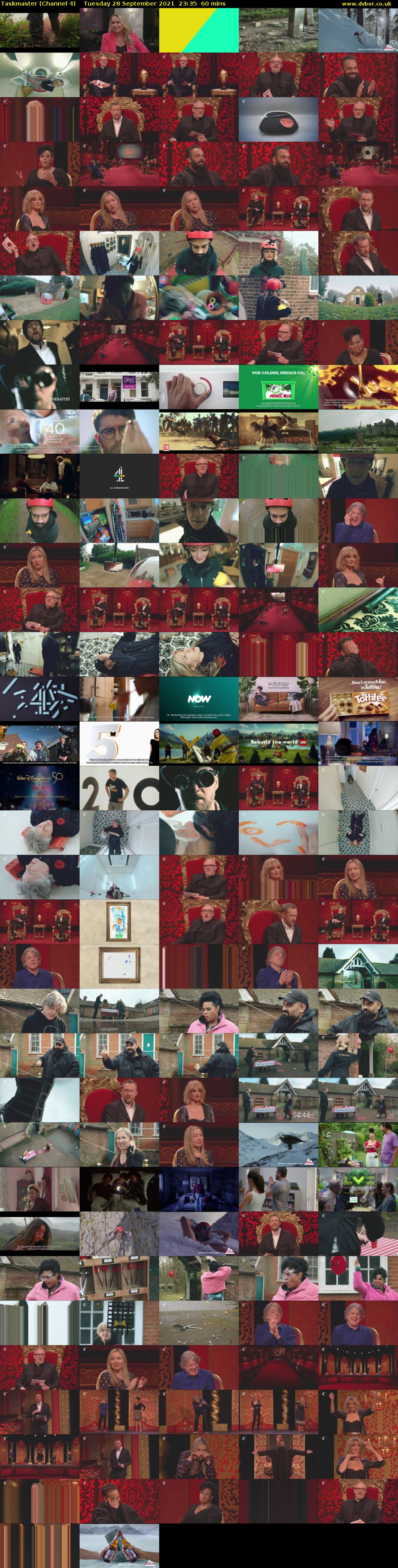 Taskmaster (Channel 4) Tuesday 28 September 2021 23:35 - 00:35