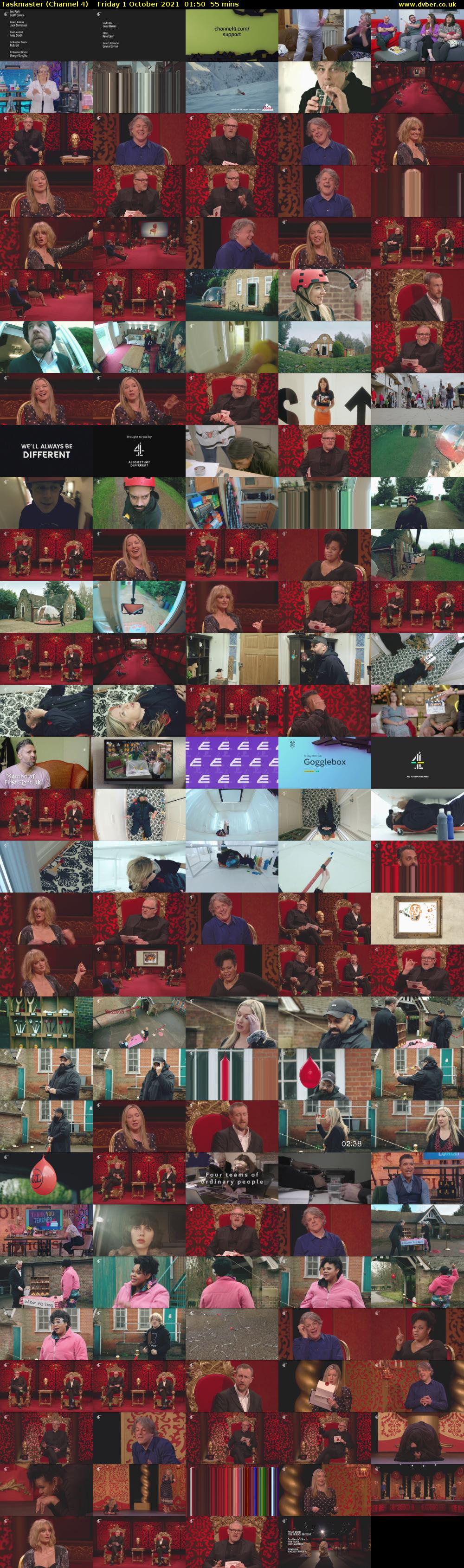 Taskmaster (Channel 4) Friday 1 October 2021 01:50 - 02:45