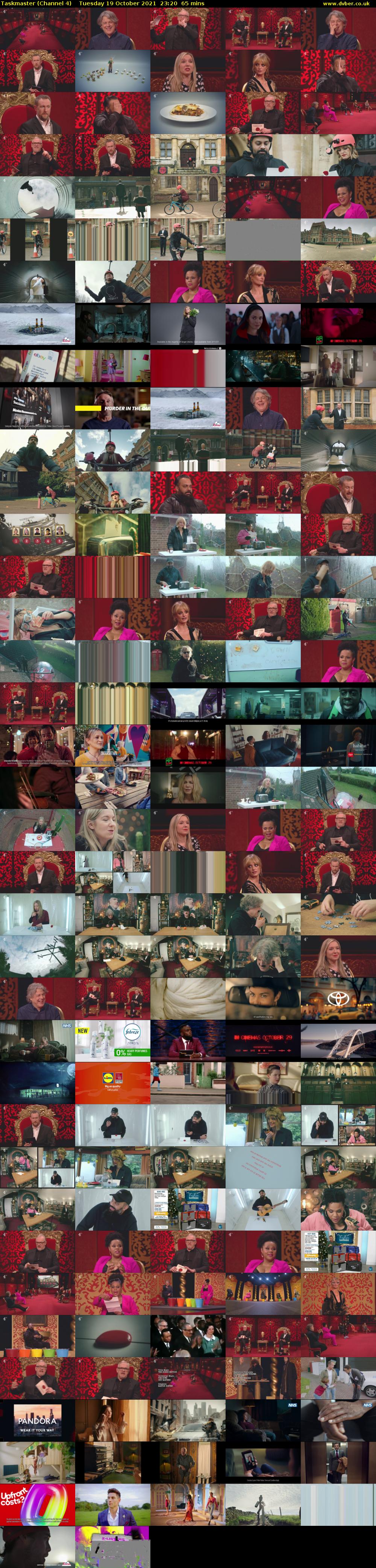 Taskmaster (Channel 4) Tuesday 19 October 2021 23:20 - 00:25