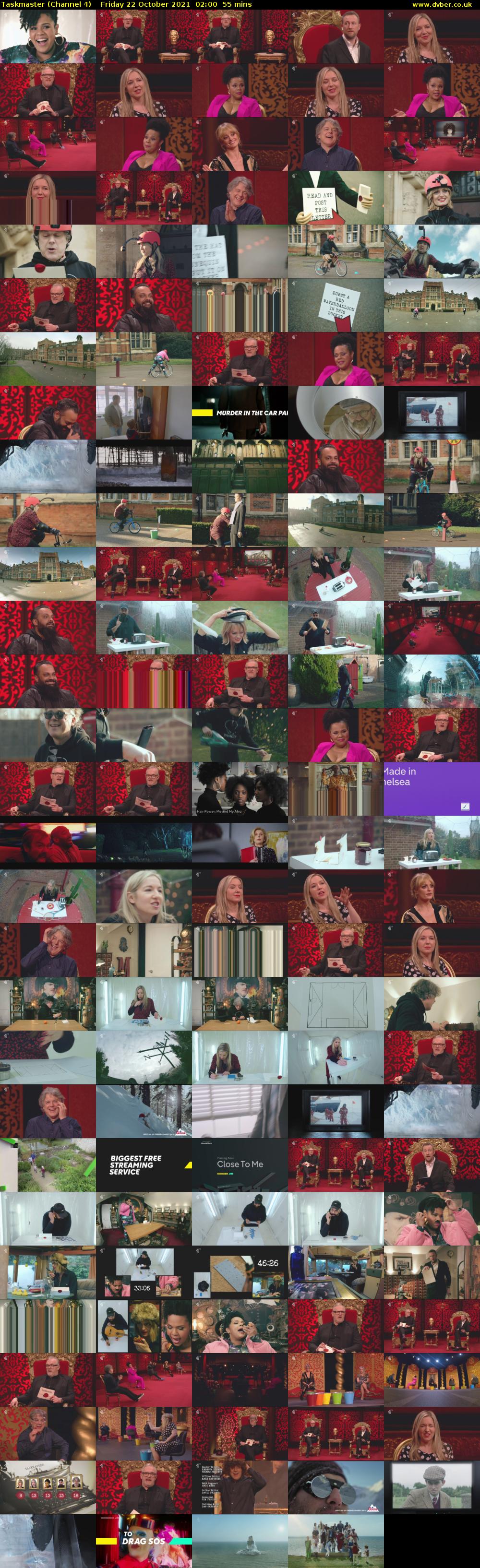 Taskmaster (Channel 4) Friday 22 October 2021 02:00 - 02:55