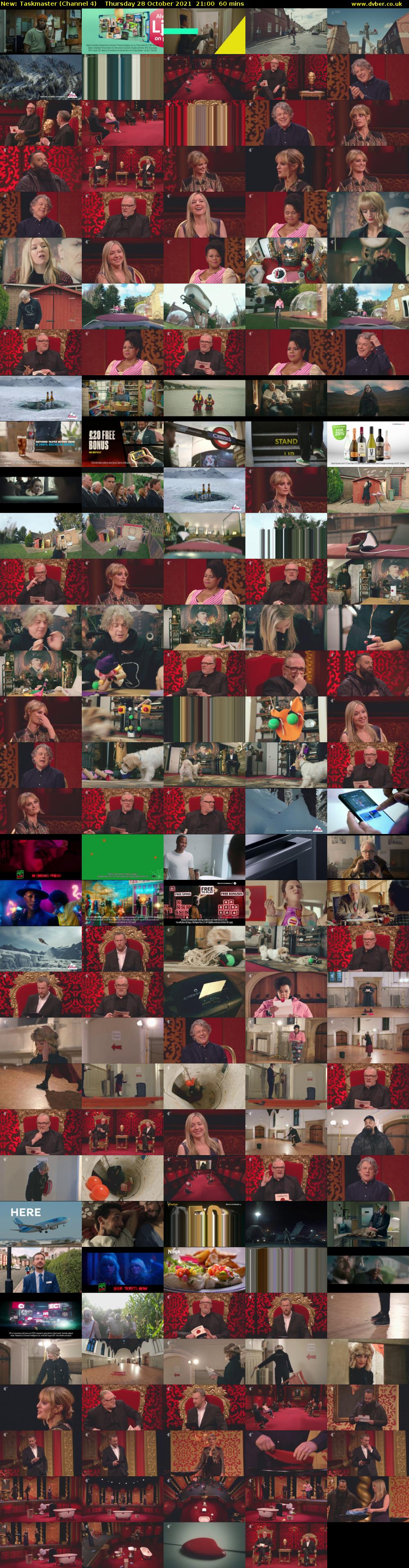 Taskmaster (Channel 4) Thursday 28 October 2021 21:00 - 22:00