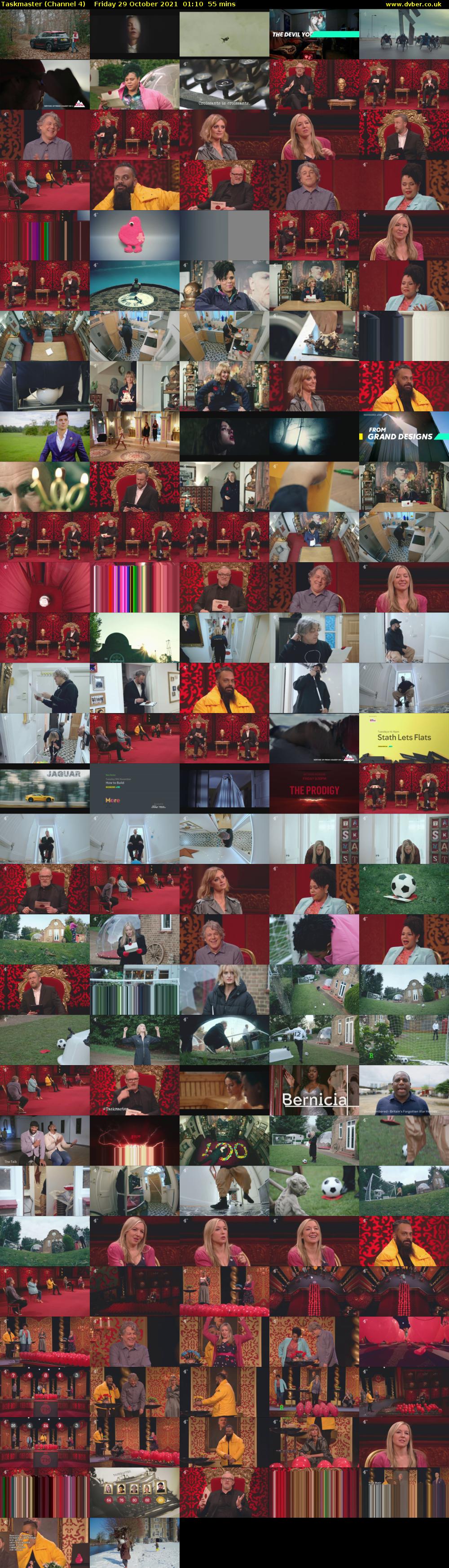 Taskmaster (Channel 4) Friday 29 October 2021 01:10 - 02:05
