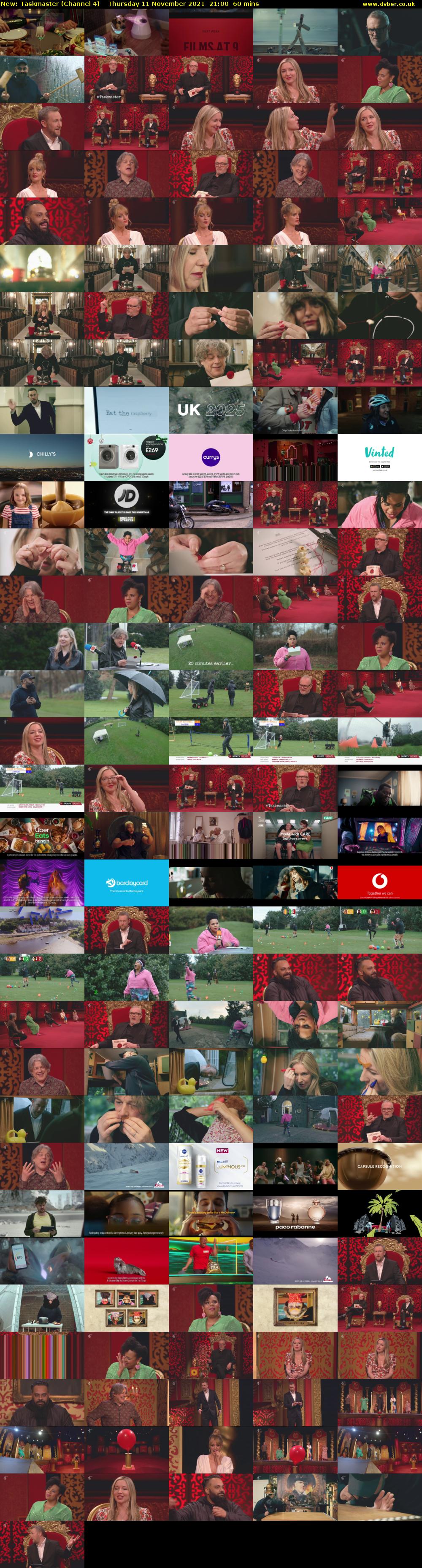 Taskmaster (Channel 4) Thursday 11 November 2021 21:00 - 22:00
